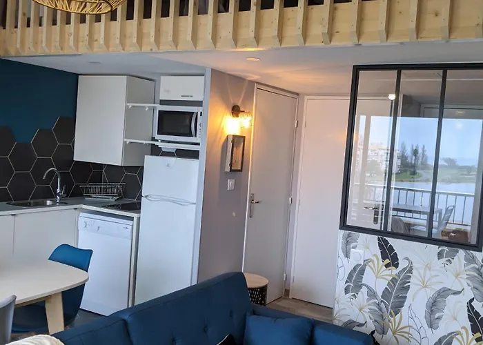 Duplex Cap D'agde Vue Avec Piscine 아파트